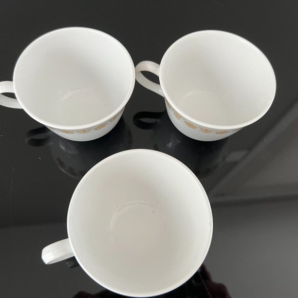 1970's Vintage Corelle Butterfly Gold Tea Cups - Set of 3 - Excellent Condition - Picture 2 of 5